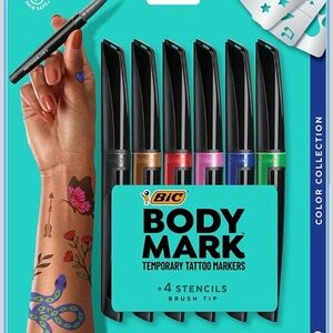 BIC BodyMark Temporary Tattoo Markers - Color Collection